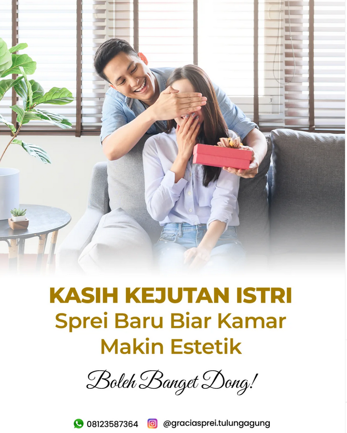 <p>Kenapa nggak coba kasih sprei baru yang bikin k
